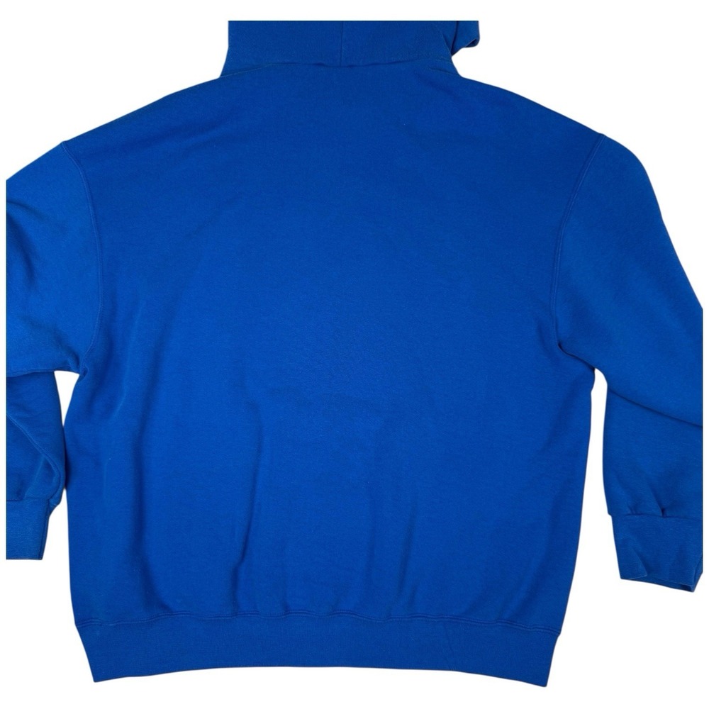 Vintage Fruit of the Loom Mens Wildlife Graphic Hoodie Size 2XL Blue Y2K Outdoor - Picture 13 of 16